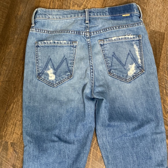 MOTHER SUPERIOR INSIDER CROP STEP CHEW IN DESTROYED BILLS HIRISE STRAIGHT LEG - Picture 13 of 16